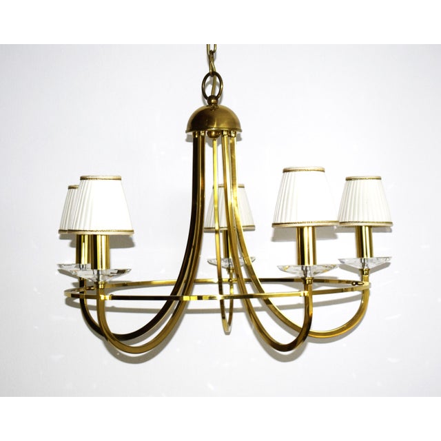1970s Art Nouveau Chandelier, 1970s For Sale - Image 5 of 9