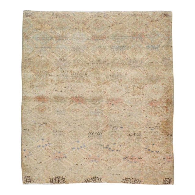 Galerie Shabab Collection Mid-20th Century Turkish Anatolian Square Rug For Sale