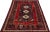 Persian 1960s Vintage Shiraz Handmade Medallion Red Wool Rug For Sale - Image 3 of 7