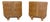 Art Deco Bedside Lockers in Golden Ash, 1920, Set of 2 For Sale