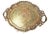 Early 20th Century Antique Engraved Enameled 23" Oval Brass Tray For Sale - Image 5 of 8