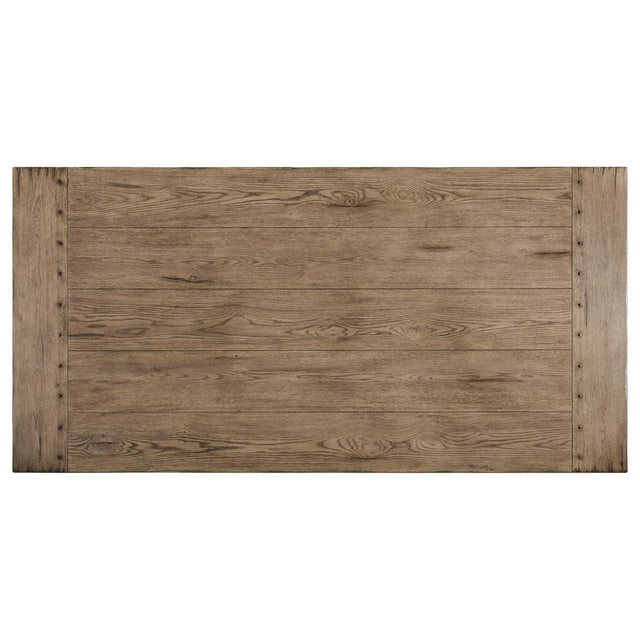 Rustic Oak Dining Table For Sale In Greensboro - Image 6 of 7