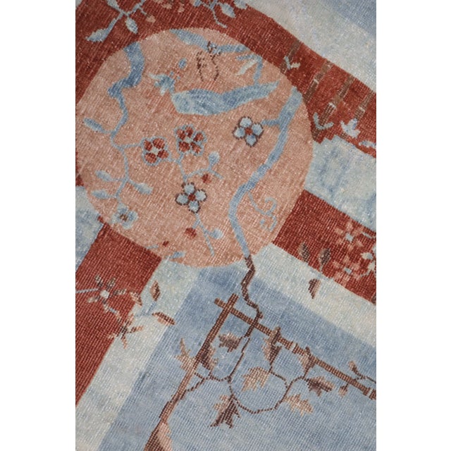 Palace Size Blue Antique Chinese Art Deco Rug, 11'11'' X 22'9'' For Sale - Image 12 of 12