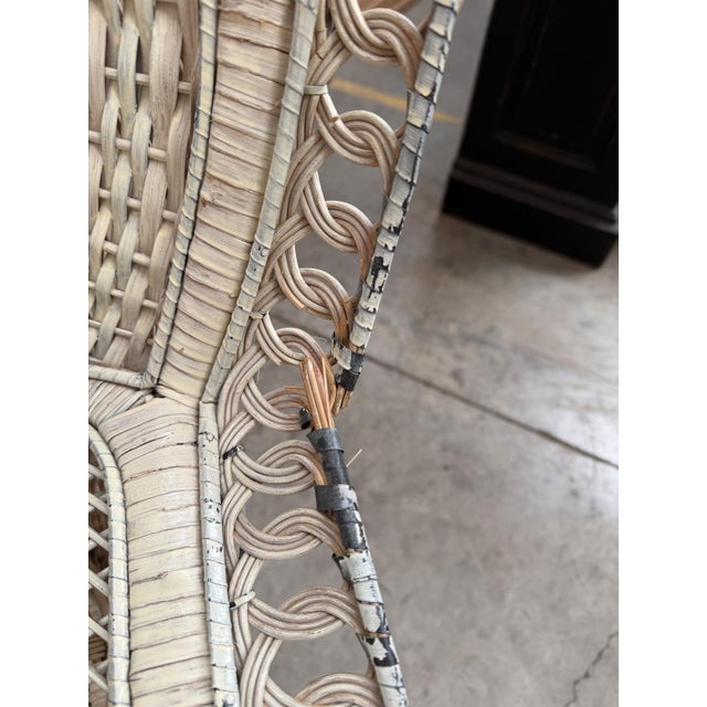 Emmanuelle Armchair in Wicker and Rattan For Sale - Image 8 of 14