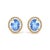 Bathe your world in a hush of ocean light with these luminous studs, where cool blue fluorite glows like tide pools...