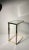 Metal Vintage Postmodern DIA Cantilever Brass / Chrome Side End Table For Sale - Image 7 of 10