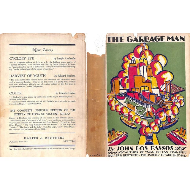 PASSOS, John Dos [160] pp. Harper & Brothers 1926 First Edition 7 3/4" x 5 1/2" *rear panel of jacket separated at spine*...