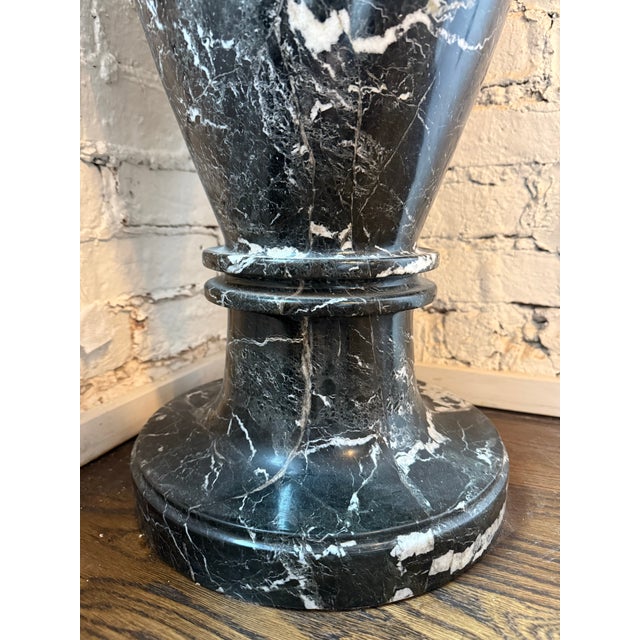Very large,solid marble floor vase. Very heavy. Statement piece!