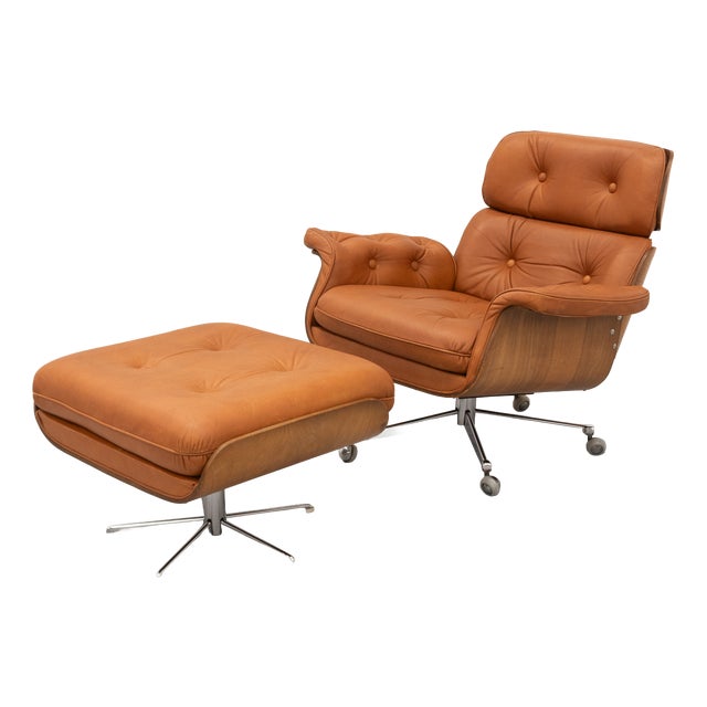 Lounge Chair by Martin Stoll for Giroflex, 1970s, Set of 2 For Sale