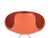 Postmodern Italian Chrome-Plated Metal Base and Red Polyurethane Seating Chairs, 1990s, Set of 5 For Sale - Image 3 of 18