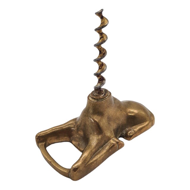 Danish Figurative Corkscrew in Bronze, Denmark, 1960s For Sale
