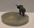 1920s Vienna Austrian Bronze Elephant on Green Onyx Marble Tray, Circa 1920s For Sale - Image 5 of 9