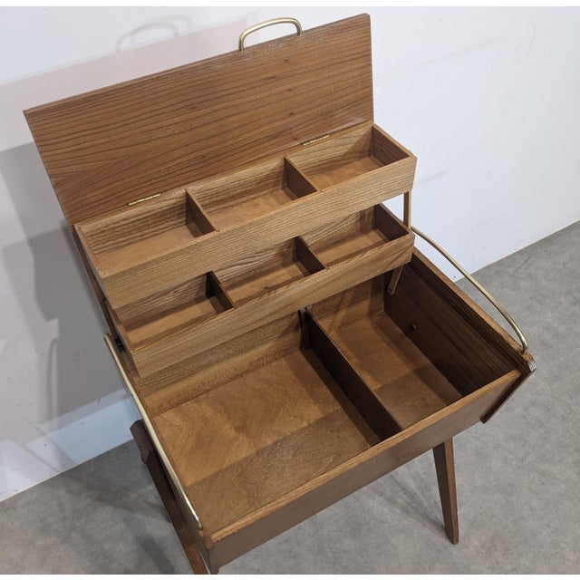 Wood Scandinavian Teak Side Table, 1960s For Sale - Image 7 of 9