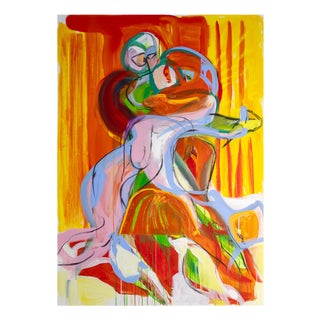Dick Berckenkamp, Composition IV (Let's Dance), Acrylic on Canvas For Sale