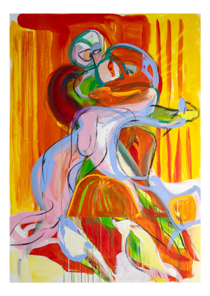Dick Berckenkamp, Composition IV (Let's Dance), Acrylic on Canvas