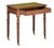 A fine diminutive English library table or writing desk of walnut from the 19th century, featuring a moulded rectangular...