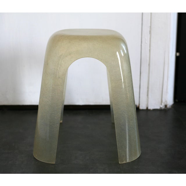 Vintage Space Age Resin Stool, 1970s For Sale - Image 11 of 14