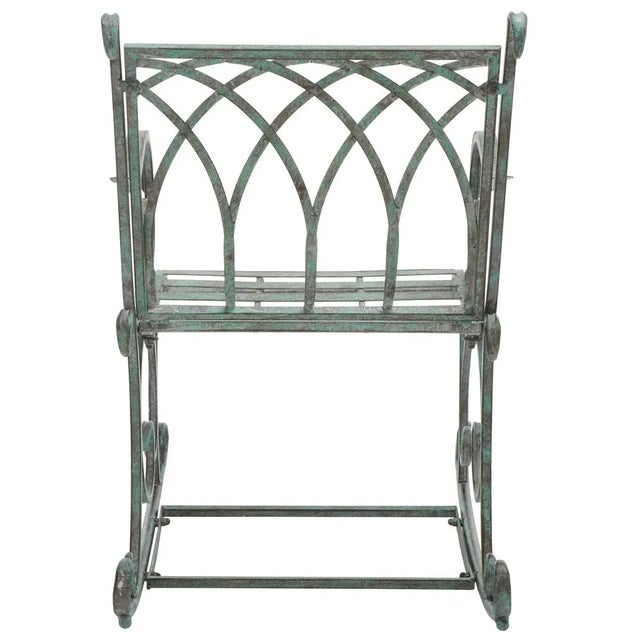 Dark Green Medrano Rocking Chair - Antique Dark Green For Sale - Image 8 of 10