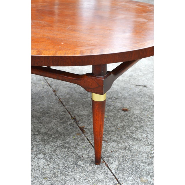 Round Mid-Century Modern Coffee Table by Lane Furniture Company, 1957 For Sale In Richmond - Image 6 of 9