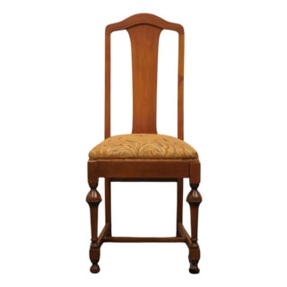 Vintage Antique Solid Cherry Traditional Federal Sheraton Style Dining Side Chair For Sale