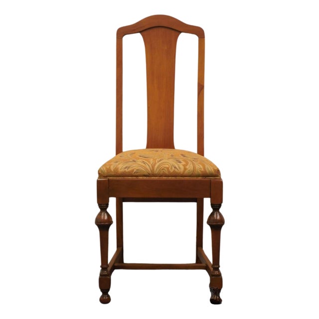 Vintage Antique Solid Cherry Traditional Federal Sheraton Style Dining Side Chair For Sale