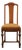 Vintage Antique Solid Cherry Traditional Federal Sheraton Style Dining Side Chair For Sale