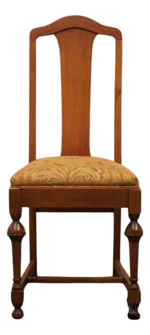 Vintage Antique Solid Cherry Traditional Federal Sheraton Style Dining Side Chair