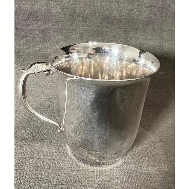 1940s Georg Jensen Sterling Silver Baby / Christening Cup For Sale - Image 5 of 12