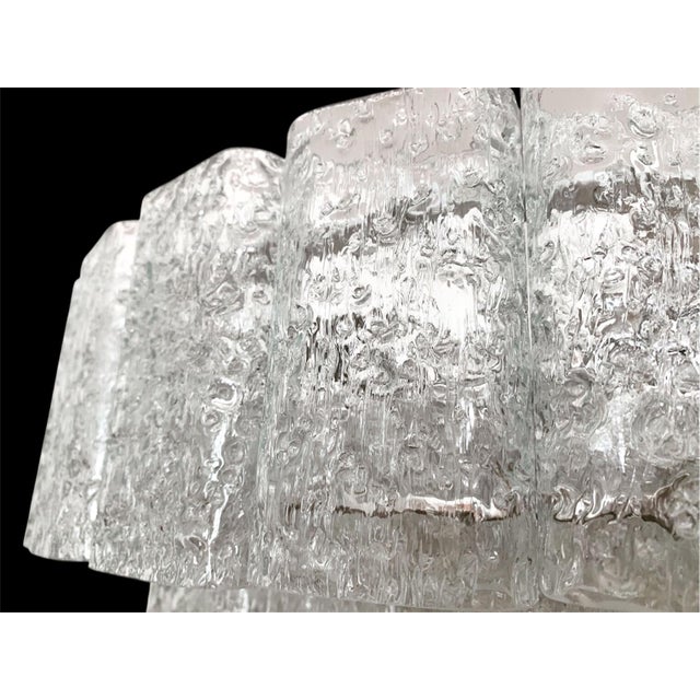 1950s Iceglass Chandelier from Doria Leuchten, 1950s For Sale - Image 5 of 8