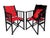 Vintage 1980s pair of folding armchairs, attributed to E. Hyllinge Møbler of Denmark. Constructed from solid wood and...