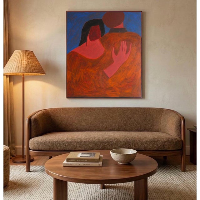 Bodasca, Near You Blue Version, 2026, Acrylic on Canvas For Sale - Image 8 of 12