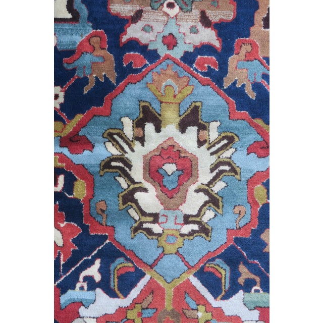 Antique Hand-Hooked Rug with Large Palmettes, 1920 For Sale - Image 9 of 18
