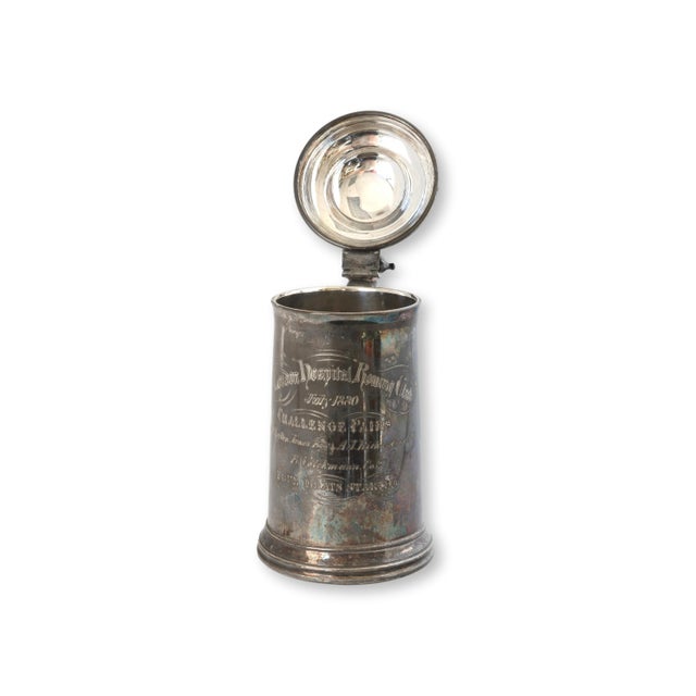 An authentic Victorian English rowing club challenge cup engraved for the London Hospital Rowing Club, dated July 1880....