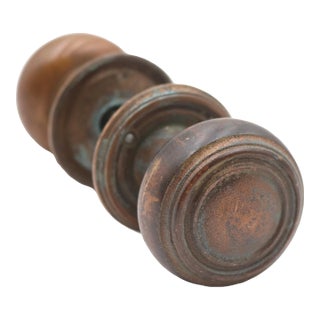 Vintage Concentric 2 In. Bronze Passage Door Knob Set For Sale