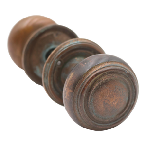 Vintage Concentric 2 In. Bronze Passage Door Knob Set