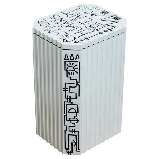 Marie Field White Resin Totem by Jérôme Bugara For Sale