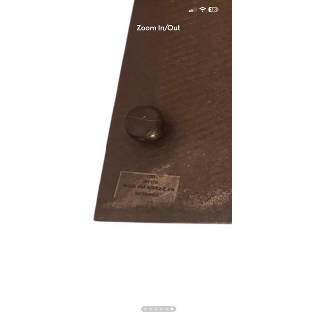 1980s Marble Serving Tray With Chrome Metal Handles Cheese Charcuterie Board For Sale - Image 4 of 8