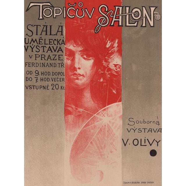 Václav Oliva (1861-1928) a.k.a. Viktor Oliva Topičův Salon Year: 1897 Lithograph on wove paper Publisher: Chaix Signed in...