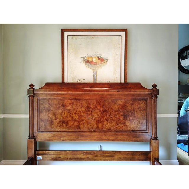 Neoclassical Ethan Allen Townhouse Cal King Bed For Sale - Image 3 of 18