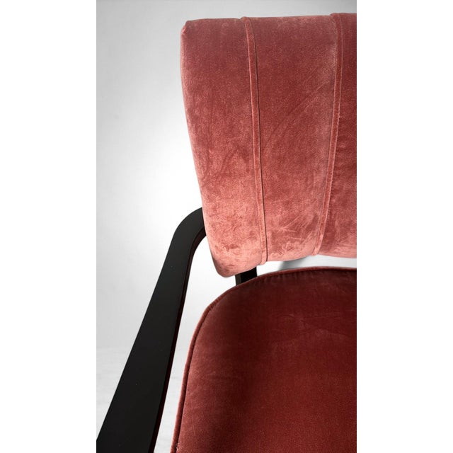 Mid 20th Century Art Deco Jindřich Halabala Style Czechoslovak Armchair 1 For Sale - Image 15 of 18
