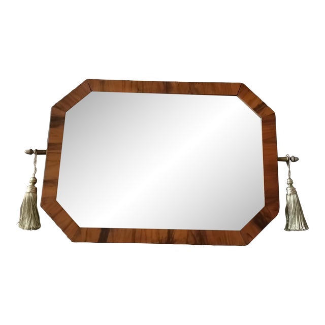 Rare and Authentic Large Art Deco Mirror. For Sale
