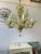 1950s Murano glass green chandelier. Originally this chandelier had more stems. Some are missing so it’s now evened out....