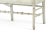 French Country Country Ladder Back Whitewash Bench For Sale - Image 3 of 5