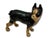 Metal Hard 2 Find Vintage 1930s Hubley Manufacturing Co. Brown Painted Boston Terrier Cast Iron Dog Doorstop For Sale - Image 7 of 18
