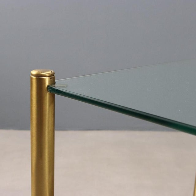 Brass Coffee Table with Glass Top, 1970s For Sale - Image 4 of 10