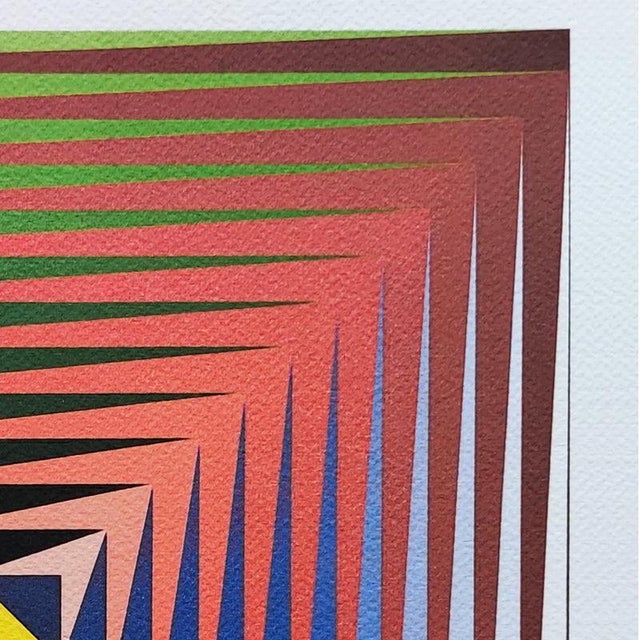 Victor Vasarely, Vonal Prim, 1970s, Lithograph on Paper For Sale - Image 4 of 9