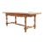 Country French Provincial Oak Farmhouse Trestle Dining Table For Sale