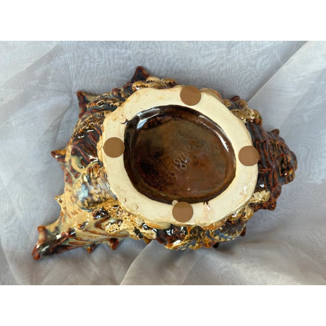 Art Pottery Seashell Planter For Sale - Image 9 of 12