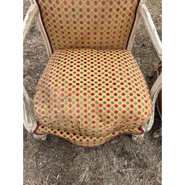 Large 18th Century French Louis XV Bergere or Armchair- A Pair For Sale - Image 11 of 11