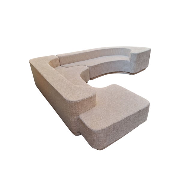 Vintage Lara Sofa in White Bouclé by Roberto Pamio for Stilwood, 1970s For Sale - Image 15 of 18